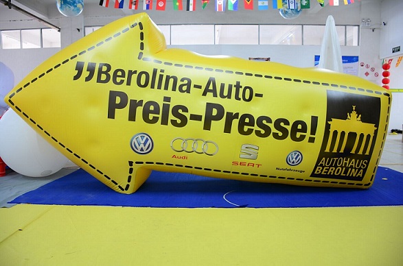 flying inflatable arrow