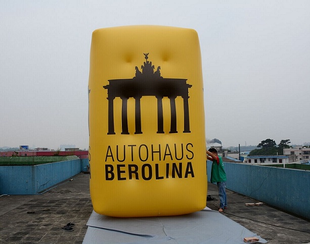 flying inflatable cube