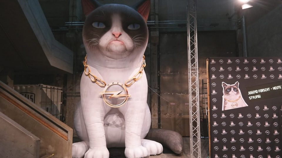 Inflatable Grumpy Cat