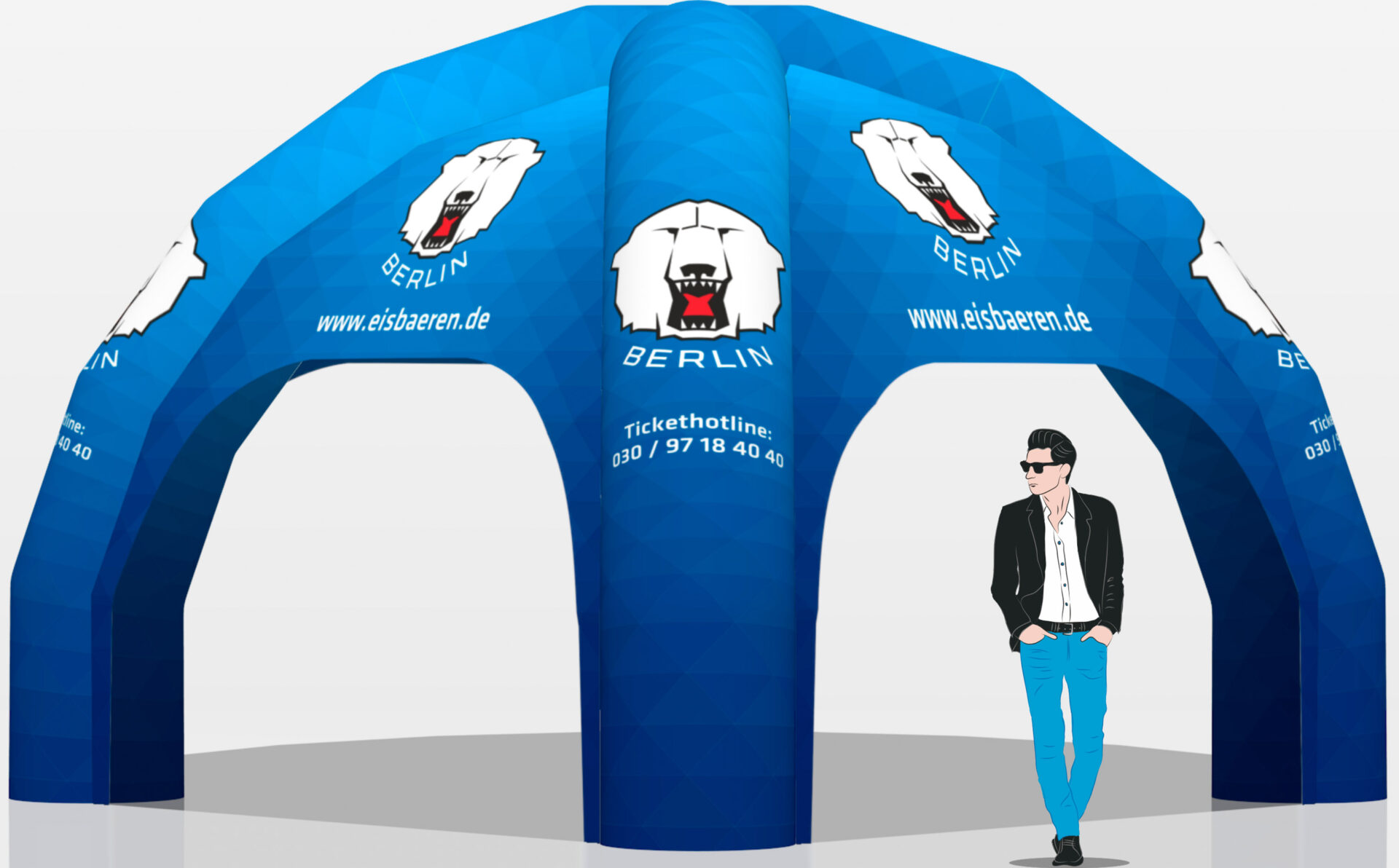 Eisbären-Berlin-inflatable-spider-tent-visual