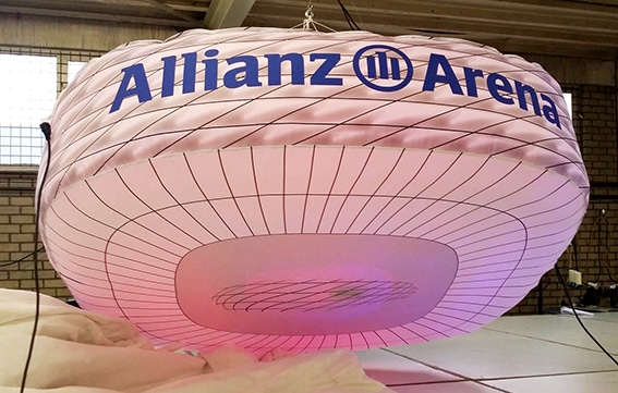 Inflatable replica of allianz-arena