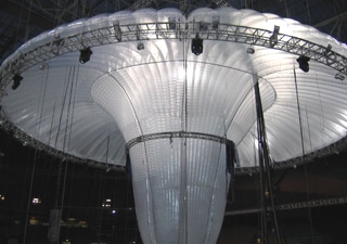 Inflatable giant art oject for events and exhibiton