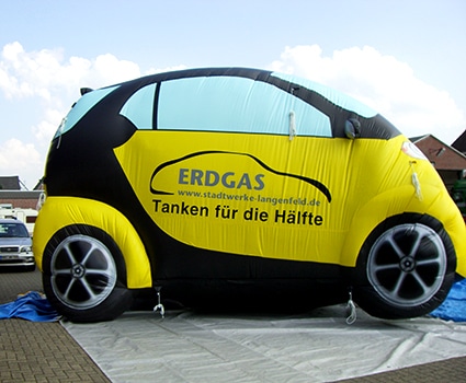 Car inflatable giant advertising
