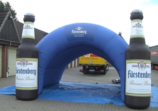 Aufblasbarer Einlauftunnel für Sport Veranstaltungen