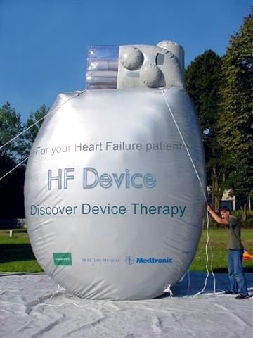 Inflatable Defibrilator individually adverstising