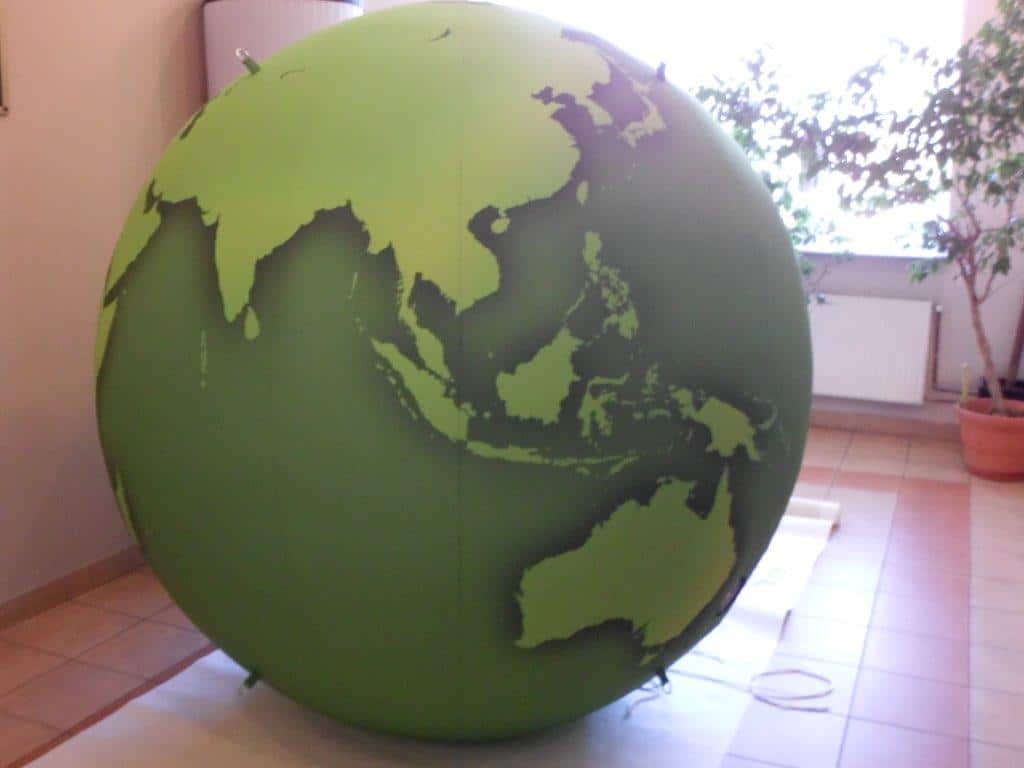 Weltkugel aufblasbar