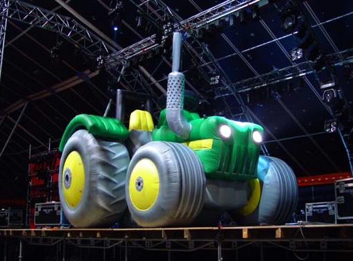 Inflatable tractor