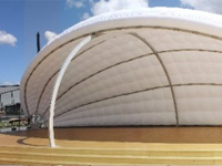 Inflatable tent shell