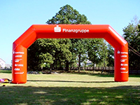 Square inflatable archway