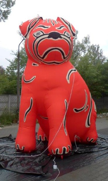 Inflatable dog hall