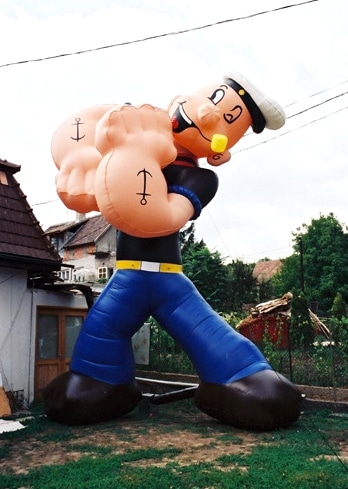 Inflatable comic figure Popeye