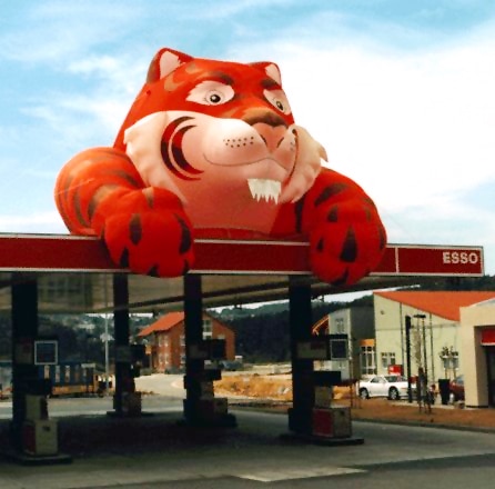 Inflatable Esso tiger