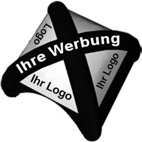 Inflatable advertising tent with 4 legs