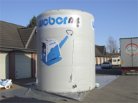 Inflatable giant cylinder